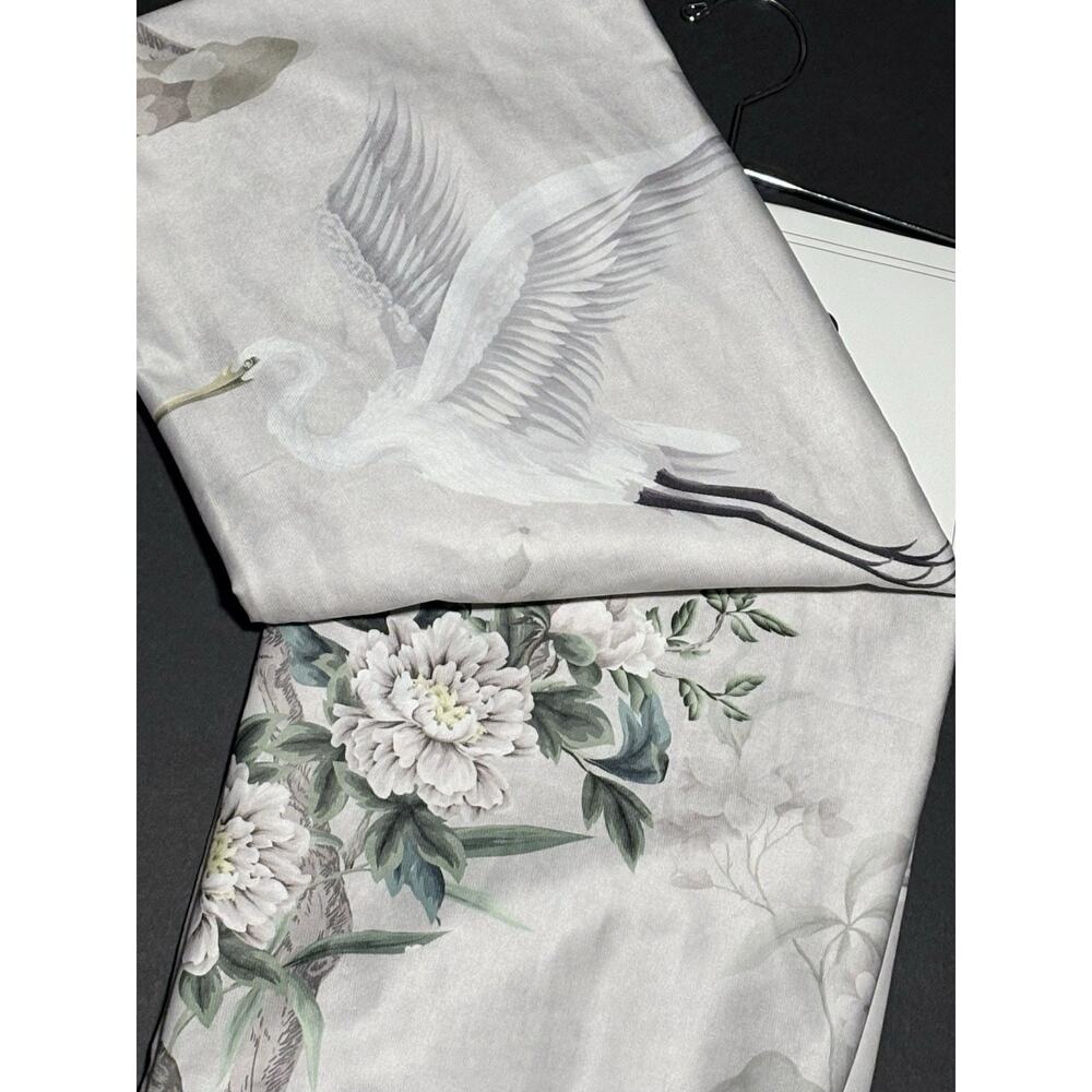 Callisto Home Heron Bird Window Curtains Panels 38 X 96” Set Of 2 Panels Blush